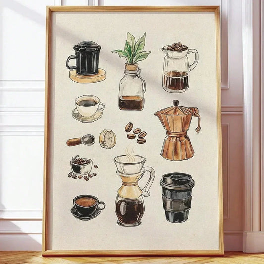 Rustic Coffee Canvas